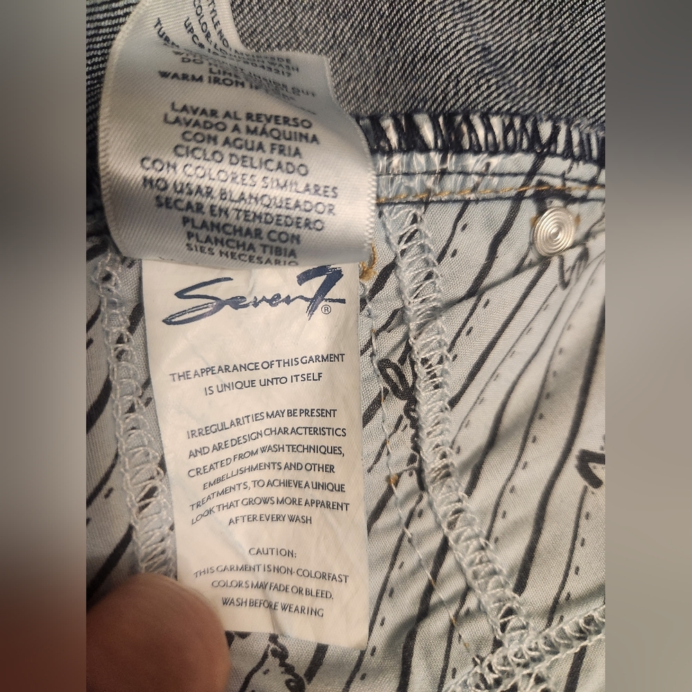 SEVEN 7 Women's Dark Blue Women's Jeans Size 16. TUMMY LESS HIGH SKINNY. - Picture 4 of 14